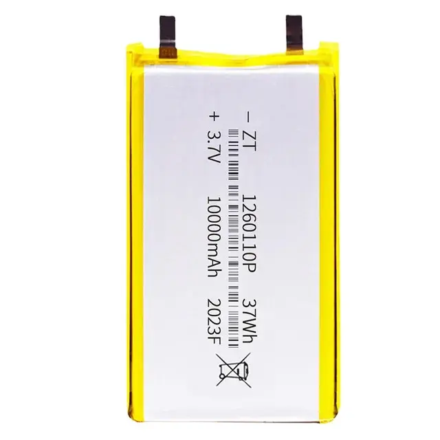 Picture of 3.7V 10000mAh 1260110 Lithium Polymer Battery Li-Po Battery Cell – Slim, Lightweight, and Long-Lasting Power Solution for DIY Projects, Robotics,  Portable Devices.(Multicolor)