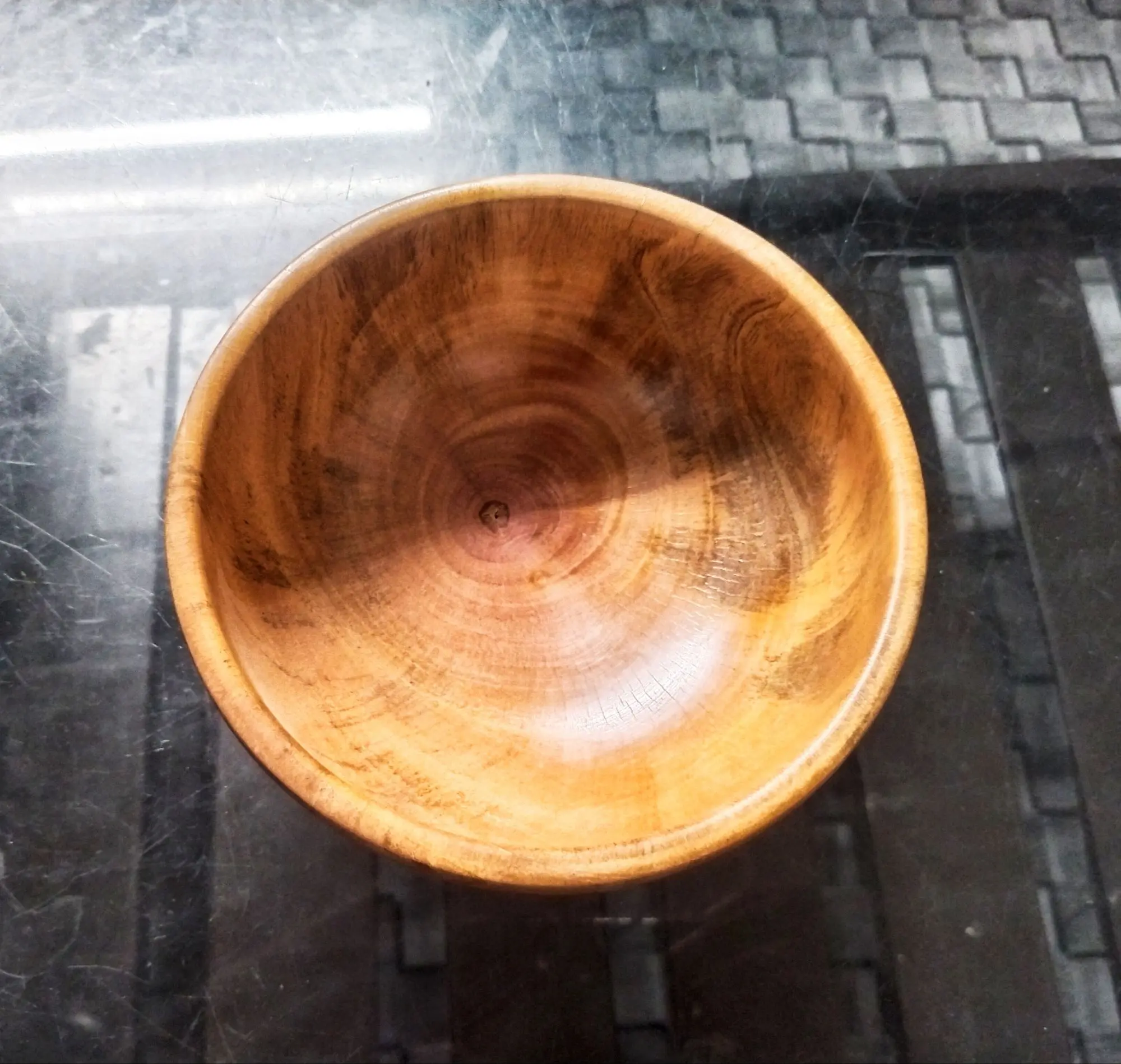 Picture of Handmade Durable Children Tableware Natural Eco Friendly wooden Baby Bowl - Multicolor