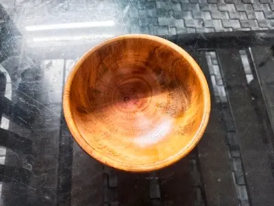 Picture of Handmade Durable Children Tableware Natural Eco Friendly wooden Baby Bowl - Multicolor