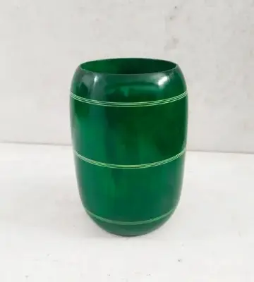 Picture of Eco Friendly mehuguni wood colourful pen ,Brush holder  holder ,office and home - Multicolor