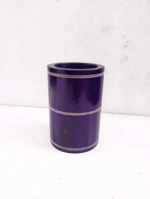 Picture of Eco Friendly mehuguni wood colourful pen ,Brush holder  holder ,office and home - Multicolor