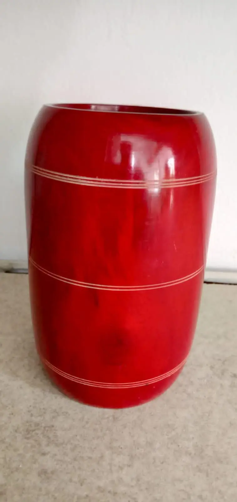 Picture of Eco Friendly mehuguni wood colourful pen ,Brush holder  holder ,office and home - Multicolor