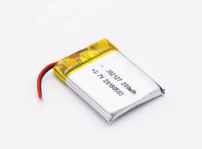 Picture of 3.7V 200mAh Li-Po BatteryLithium Polymer (LiPo) Battery Single Cell Rechargeable Battery for DIY Projects RC Toys and Wearable Devices(Silver)