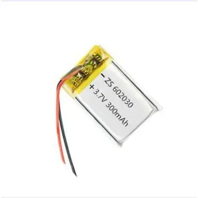 Picture of 3.7V 300mAh Li-Po BatteryLithium Polymer (LiPo) Battery Single Cell Rechargeable Battery for DIY Projects RC Toys and Wearable Devices(Silver)