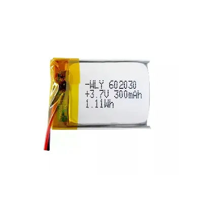 Picture of 3.7V 300mAh Li-Po BatteryLithium Polymer (LiPo) Battery Single Cell Rechargeable Battery for DIY Projects RC Toys and Wearable Devices(Silver)