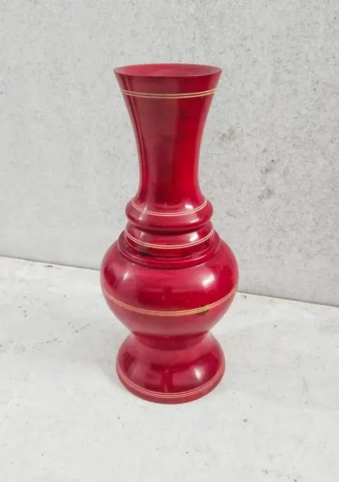 Picture of Colorful 10 Inch wooden flower vase classic style/ wooden craft vase /home decor wood flower vases - Multicolor