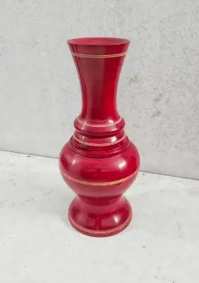 Picture of Colorful 10 Inch wooden flower vase classic style/ wooden craft vase /home decor wood flower vases - Multicolor