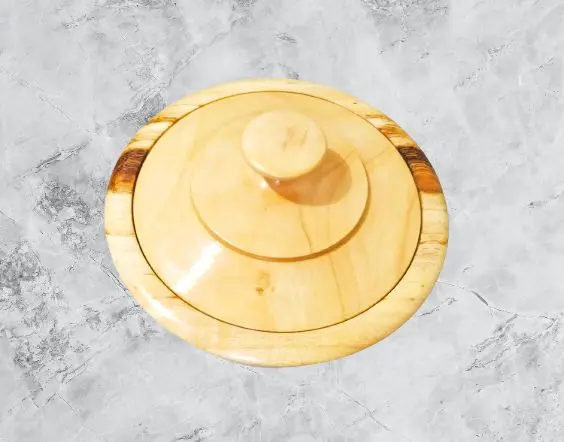 Picture of Classic Style Mehguni  wood bowl kitchen storage bowl dry  food containers dinner dishes vintage salad rice style tableware noodles bowl with lid - Multicolor