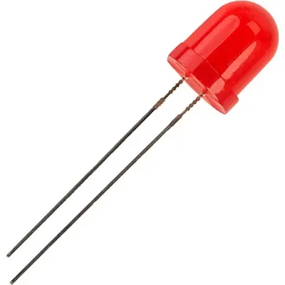 Picture of 8mm Red LED Light for DIY | Hobby | Automation and Arduino Projects- 100 pcs(Red)