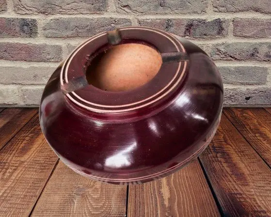 Picture of Colorful 4 Inch Wooden Ashtray for Smart Home and Office  Smoking Ashtray - Blue