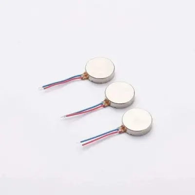 Picture of 0820 Mini Coin Vibration Motor 8mmX2.1mm ideal for mobile phones, wearables, and compact electronics.”(Silver)