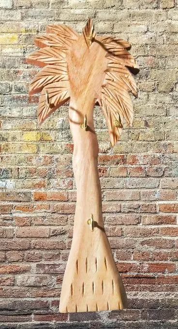 Picture of Wooden Hanging Key Holder  ( Guitar Shape ) - Multicolor