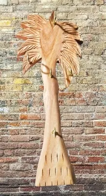 Picture of Wooden Hanging Key Holder  ( Guitar Shape ) - Multicolor