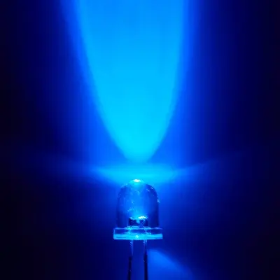 Picture of 8mm Blue LED Light for DIY | Hobby | Automation and Arduino Projects- 100 pcs(Blue)