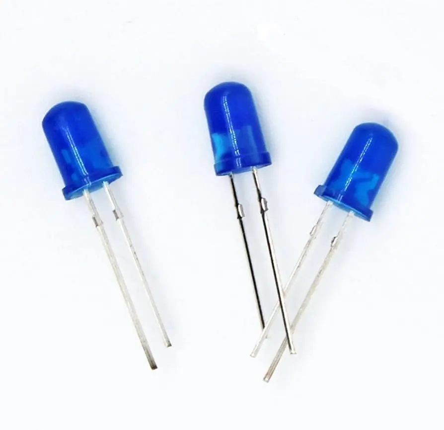 Picture of 8mm Blue LED Light for DIY | Hobby | Automation and Arduino Projects- 100 pcs(Blue)