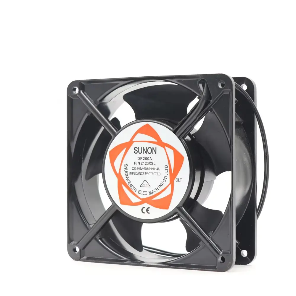 Picture of High Airflow Metal Chassis AC Cooling Fan 220–240V – 120mm Industrial Exhaust Fan(Black)