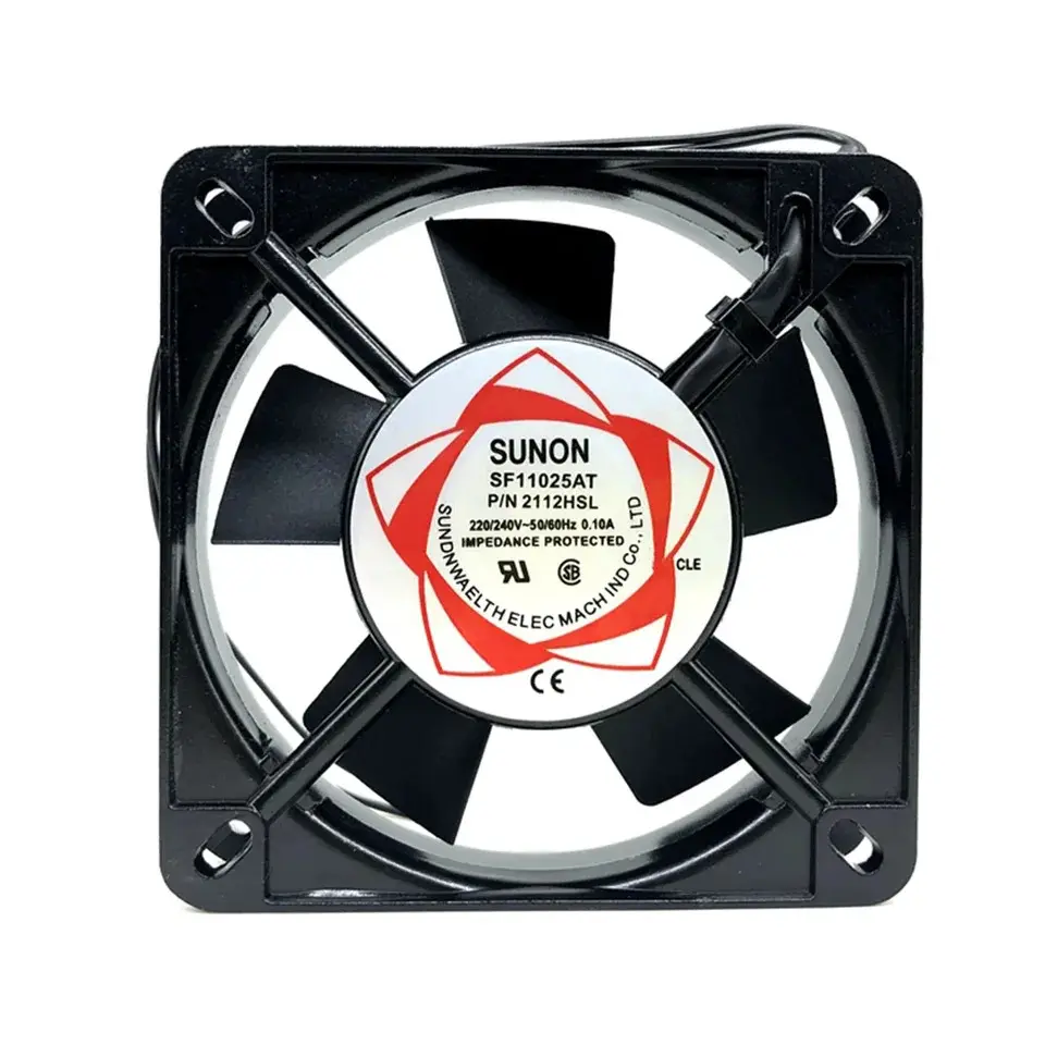 Picture of High Airflow Metal Chassis AC Cooling Fan 220–240V – 120mm Industrial Exhaust Fan(Black)