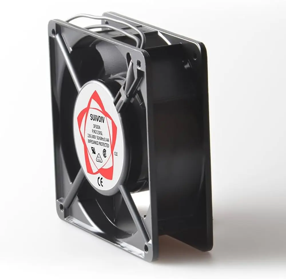 Picture of High Airflow Metal Chassis AC Cooling Fan 220–240V – 120mm Industrial Exhaust Fan(Black)