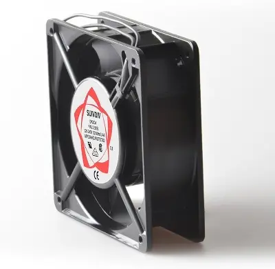 Picture of High Airflow Metal Chassis AC Cooling Fan 220–240V – 120mm Industrial Exhaust Fan(Black)