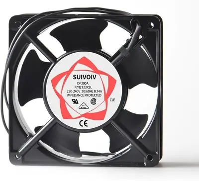 Picture of High Airflow Metal Chassis AC Cooling Fan 220–240V – 120mm Industrial Exhaust Fan(Black)