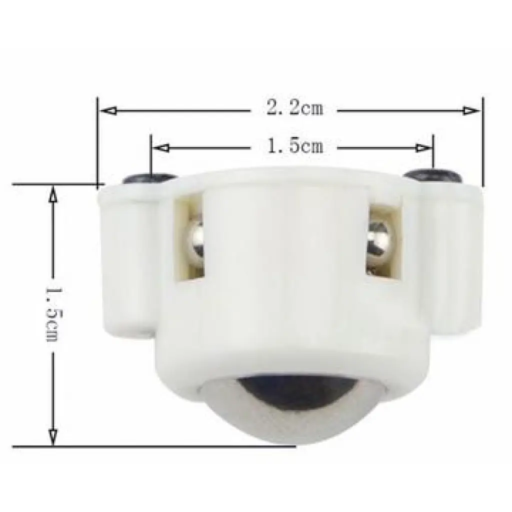 Picture of 3PI Mini Ball Caster Wheel for Robot Car | Universal Stainless Steel Caster for DIY & Line Follower Robots(White)