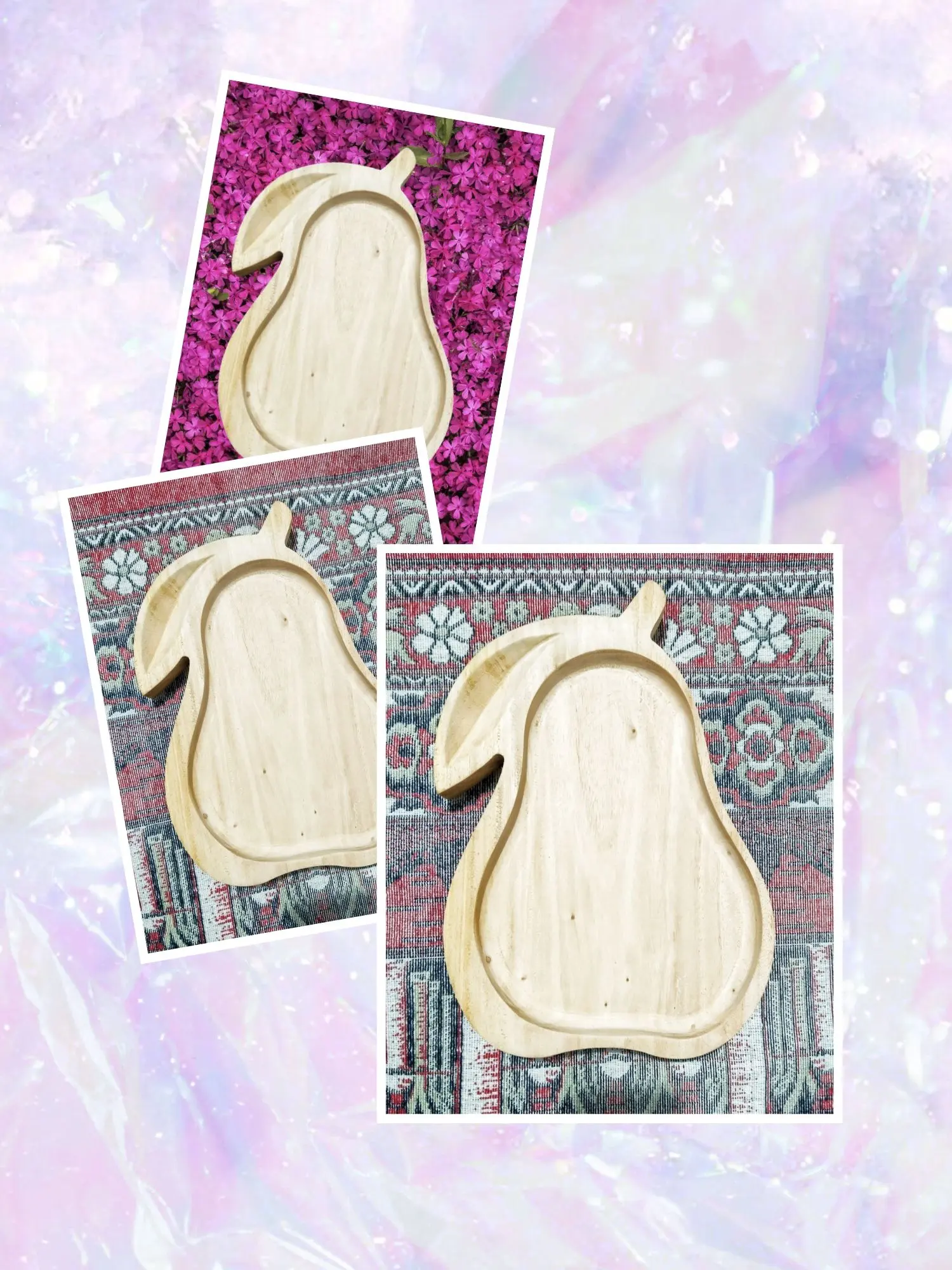 Picture of Unique Design Wood Bowl/Serving tray /baby plate High Quality Customized Shape Bowl For Hotel ,Restaurant and Home Use ( without color) - Multicolor