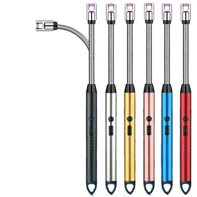 Picture of USB Rechargeable Arc Lighter | Flameless Plasma Electric Lighter for Kitchen, Candles & Outdoor Use(Blue, Black)