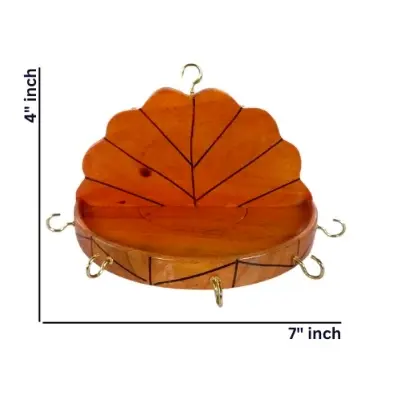 Picture of Wooden Uncommon Design  Key Holder  with Polish including hooks - Multicolor