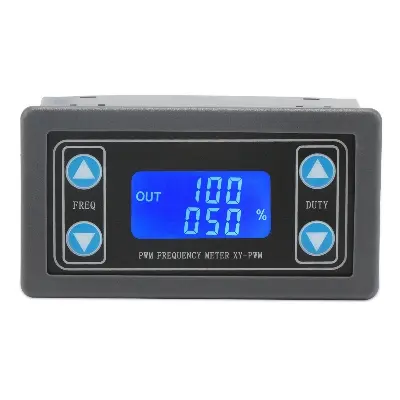 Picture of Adjustable PWM Signal Generator 1Hz–150KHz | 1-Channel Frequency Generator Module with LCD Display(Black)