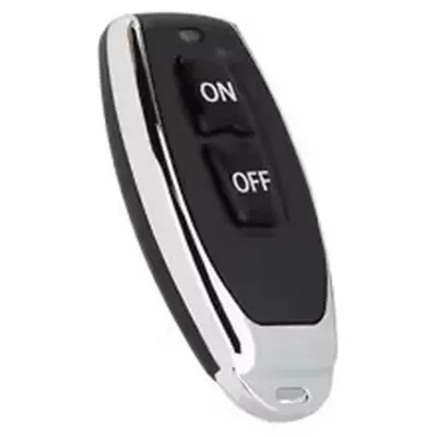 Picture of 433 MHz Wireless RF Remote Control | 1-Button Transmitter for Relay & Home Automation (Remote Only)(Black)