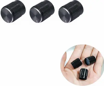 Picture of Rotary Control Knob for Potentiometer & Rotary Encoder-2pc(Black)