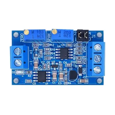 Picture of Current to Voltage Signal Converter Module 0/4–20mA to 0–3.3V 5V 10V Adjustable Industrial Transmitter(Blue)