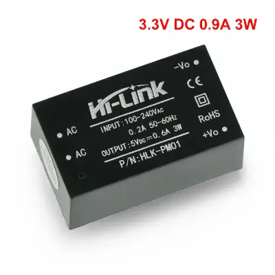 Picture of HLK-PM01 AC-DC Intelligent Power Supply Module (220V AC to 3.3V DC)(Black)