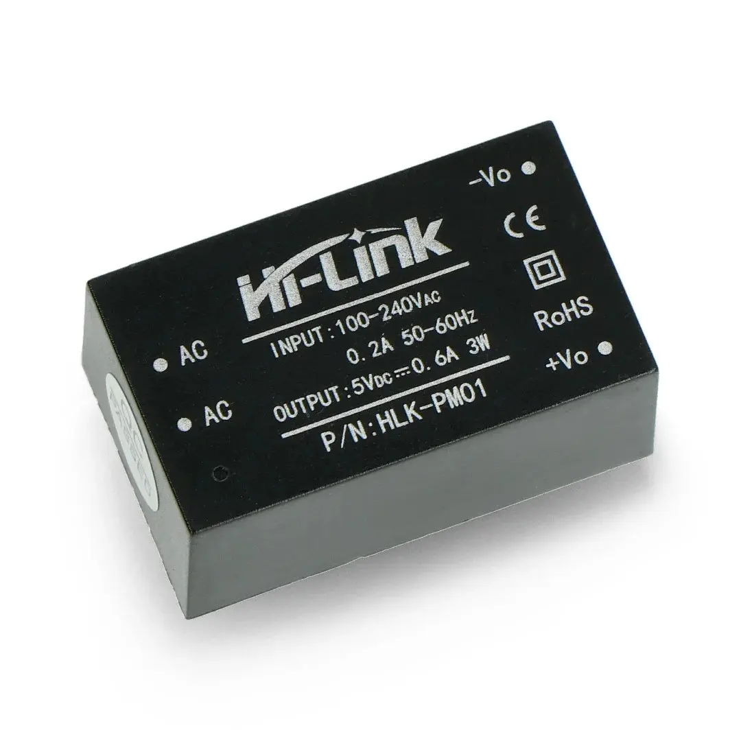 Picture of HLK-PM01 AC-DC Intelligent Power Supply Module (220V AC to 3.3V DC)(Black)