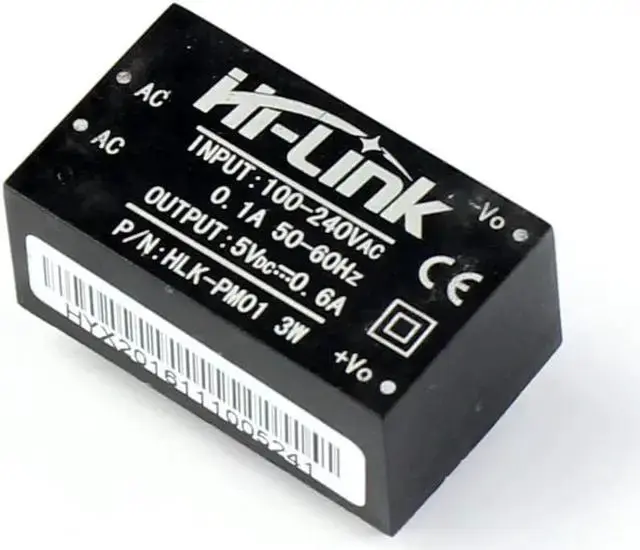Picture of HLK-PM01 AC-DC Intelligent Power Supply Module (220V AC to 3.3V DC)(Black)