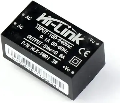Picture of HLK-PM01 AC-DC Intelligent Power Supply Module (220V AC to 3.3V DC)(Black)