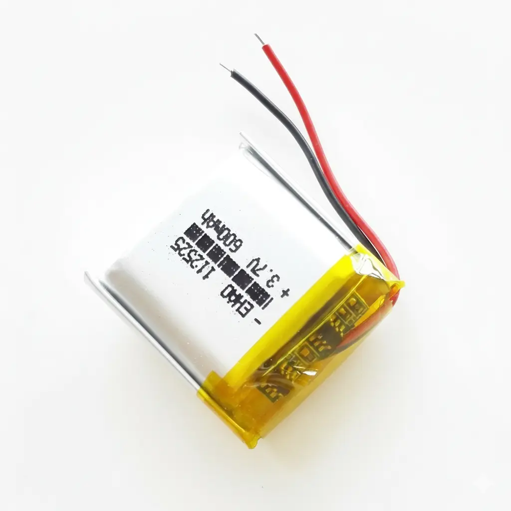 Picture of 3.7V 600mAh MT602025  Rechargeable Li-Po Battery for Wearable, IoT & Mini DIY Electronics(Silver)