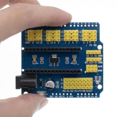 Picture of Arduino Nano I/O Extension Shield – 3-Pin Breakout Board for Sensors & ServosArduino Nano I/O Extension Board | Shield – 3-Pin Breakout Board for Sensors & Servos(Blue)