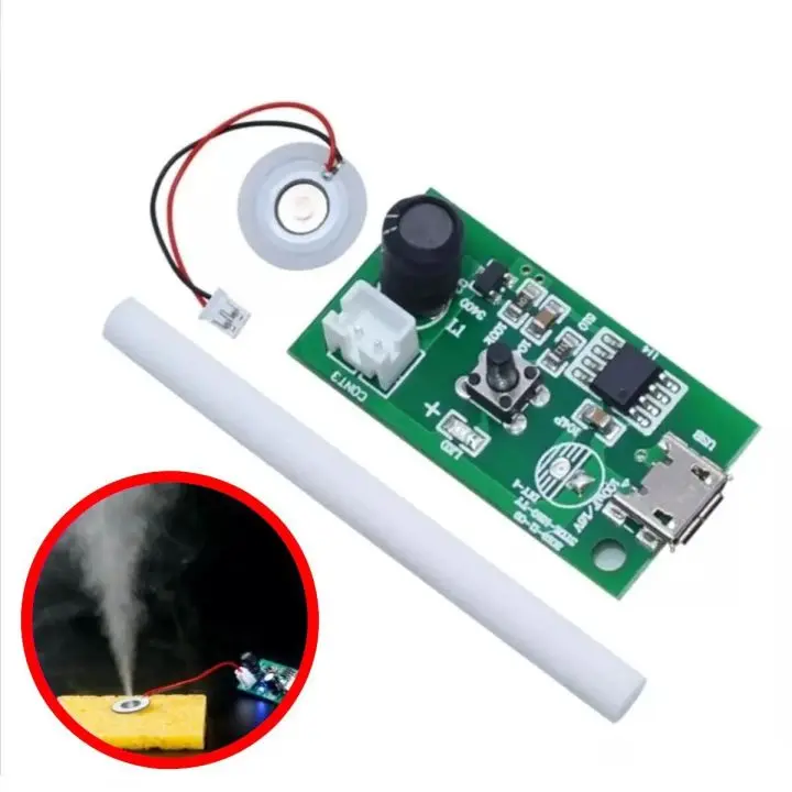Picture of 5V Mini USB Ultrasonic Mist Maker Humidifier Nebulizer DIY Module(Multicolor)