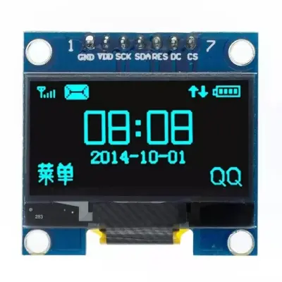 Picture of 1.3 Inch I2C OLED Display Module 128x64 for Arduino, ESP32 & Microcontrollers(Blue)
