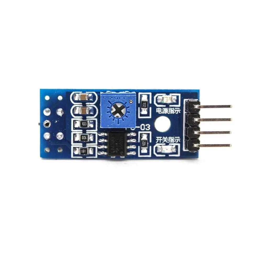 Picture of TCRT5000 Dual Channel IR Line Tracking Sensor Module for Line Follower Robots(Blue)