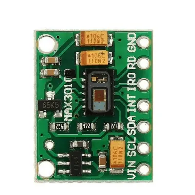 Picture of MAX30100 Heart Rate & SpO2 Pulse Oximeter Sensor Module for Arduino & ESP32(Green)