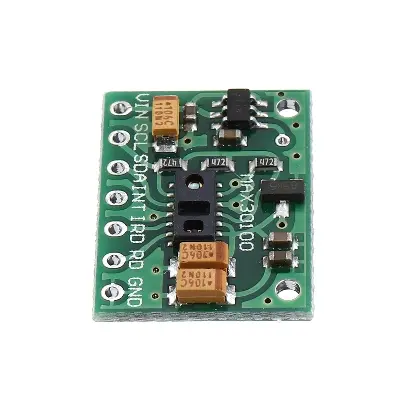 Picture of MAX30100 Heart Rate & SpO2 Pulse Oximeter Sensor Module for Arduino & ESP32(Green)