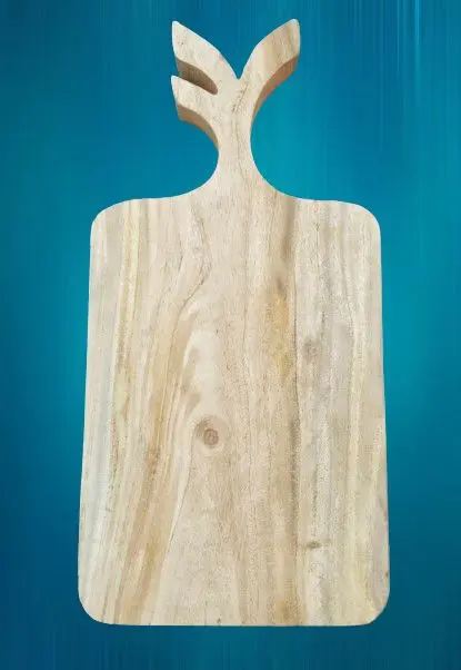 Picture of Custom Design Wooden Leaf Style High Quality Chopping Board ( Without Color ) - Multicolor