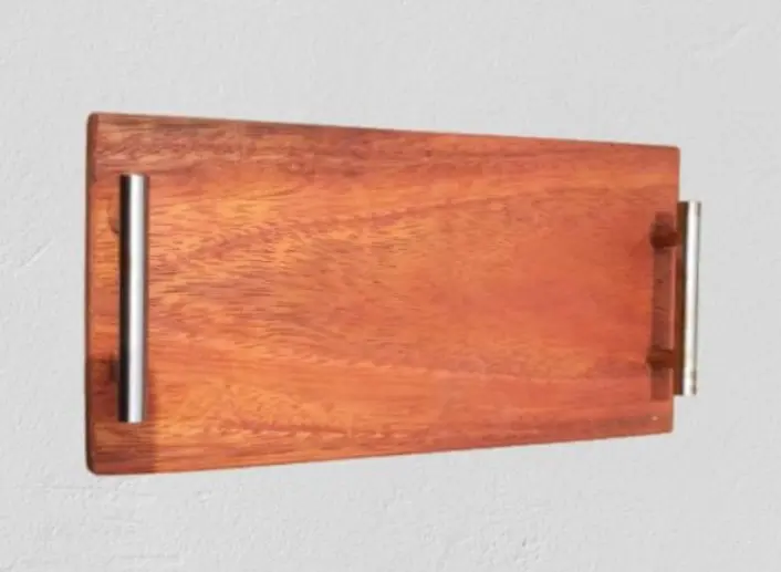 Picture of Mini Size 12 inch long  Serving Tray with  Steel Handle - Multicolor