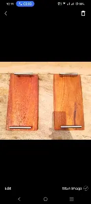 Picture of Mini Size 12 inch long  Serving Tray with  Steel Handle - Multicolor