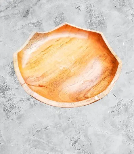 Picture of Stylish High Quality Wooden Fruit Serving Tray Plate  ( 10 INCH ) - Multicolor