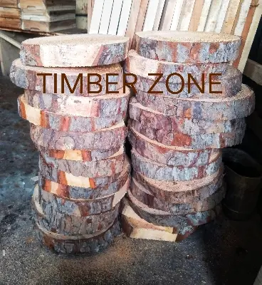 Picture of 13 Inch Large Size Round Deep Wooden Tray Plates Dishes Dinnerware Set Hotel Restaurant Office Home - Multicolor