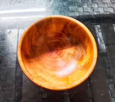 Picture of 1 PCS Small Size 4 inch  Wooden Dish Salt Vinegar Sauce Flavor Spices bowl Dinner Breakfast Bowl  Condiment Cup Kitchen Utensils Anti-Fall Seasoning Dish - Multicolor