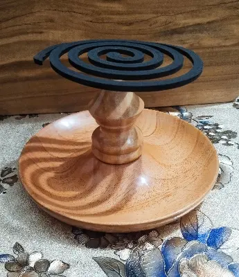 Picture of Eco Friendly High Quality Wooden Coil Holder Coil Stand for Restaurant Hotel Office and Home - Multicolor